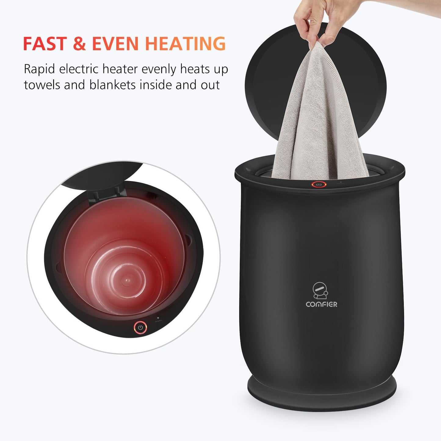 Chauffe-Serviettes Électrique 🛁 – Grand Modèle à Poser